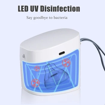 

Portable USB LED UV Sterilization Box For Baby Pacifier Multifunctional Household Mask Headset Storage Disinfection Box Baby Ca