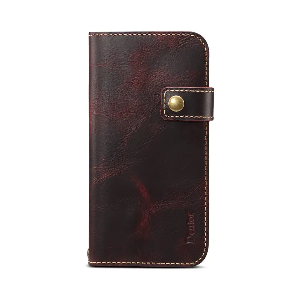 Для Coque samsung galaxy S10 Plus, чехол-кошелек, съемный ремешок для пальца, чехол-книжка из натуральной кожи, чехол для galaxy s10+ Fundas - Цвет: Красный