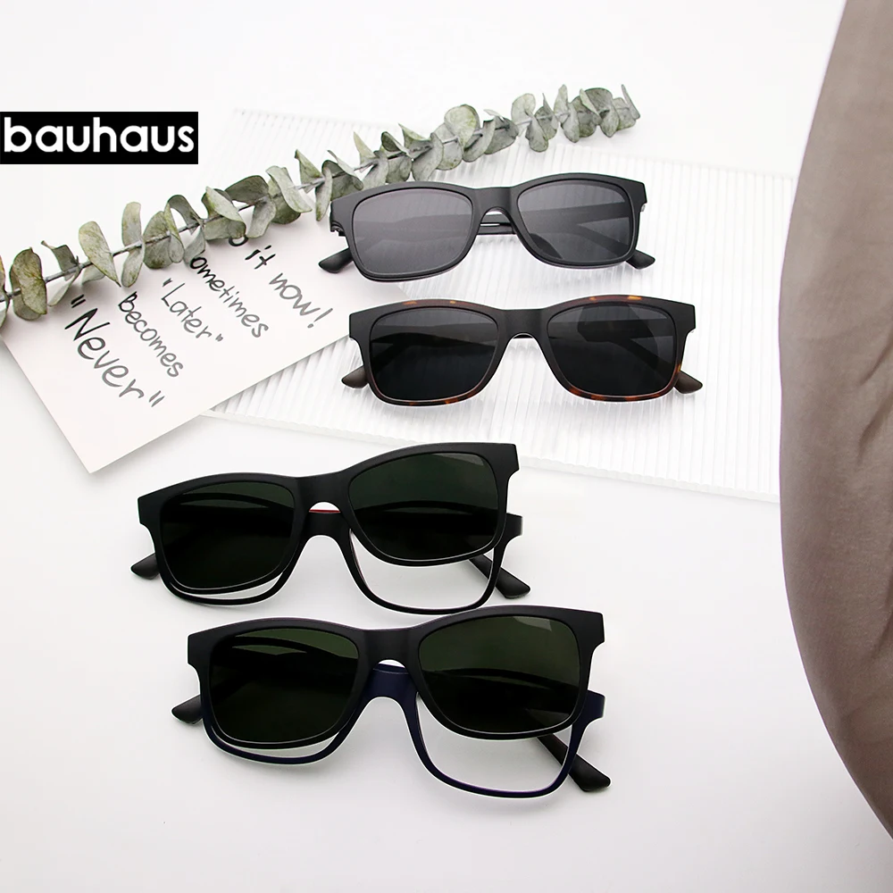 VC E11411 2 in1 Clip magnetica su montatura per occhiali uomo occhiali da  vista con montatura da vista occhiali da sole con magnete polarizzato  miopia maschile|Men's Eyewear Frames| - AliExpress