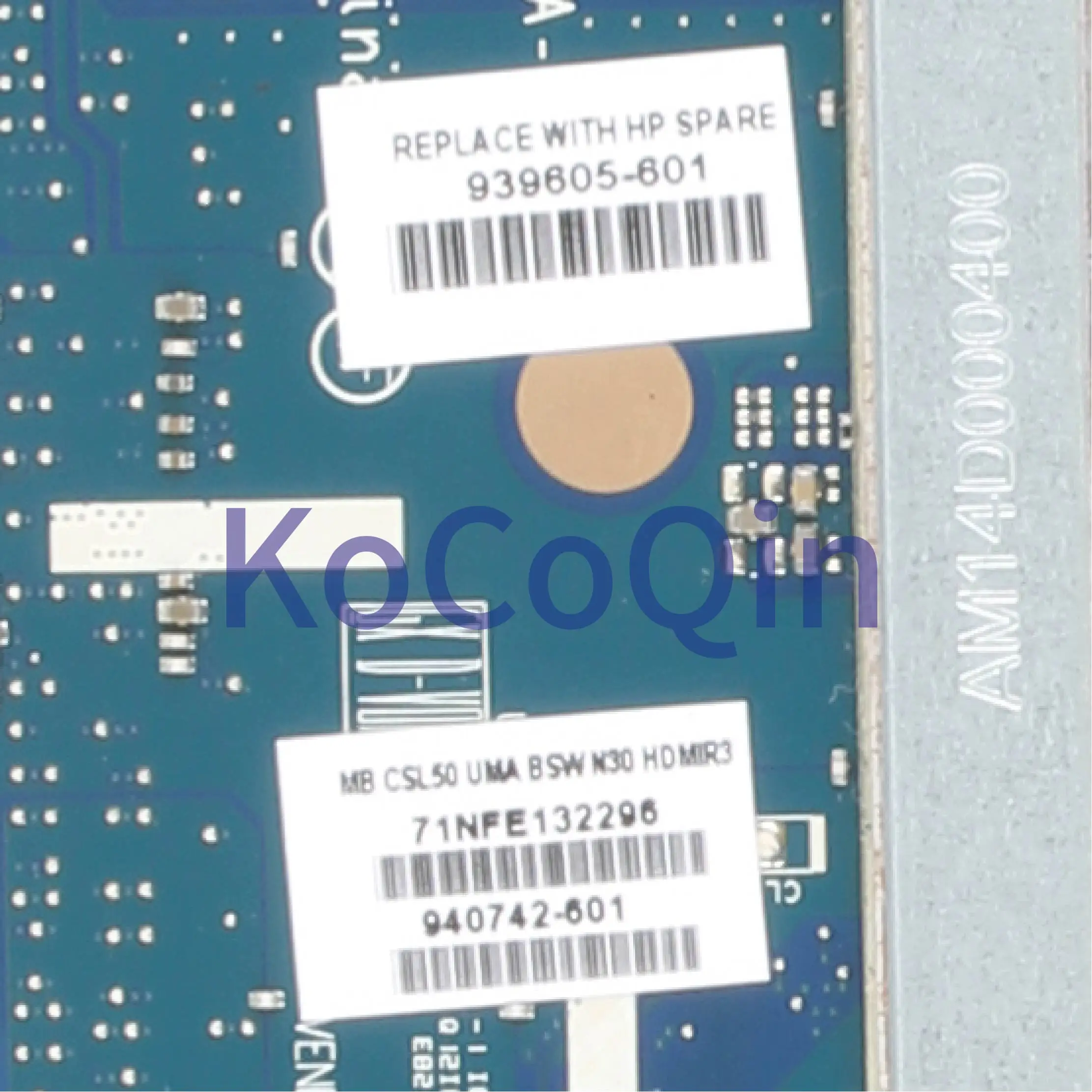 KoCoQin материнская плата для ноутбука hp Pavillion 15-BS Core SR2KN материнская плата 939605-601 939605-501 LA-E811P процессор Celeron N3060
