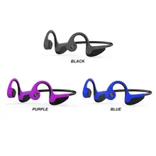 Беспроводные наушники с костной проводимостью стерео Hands-Free Спортивная bluetooth-гарнитура 5,0 микрофон задние спортивные наушники
