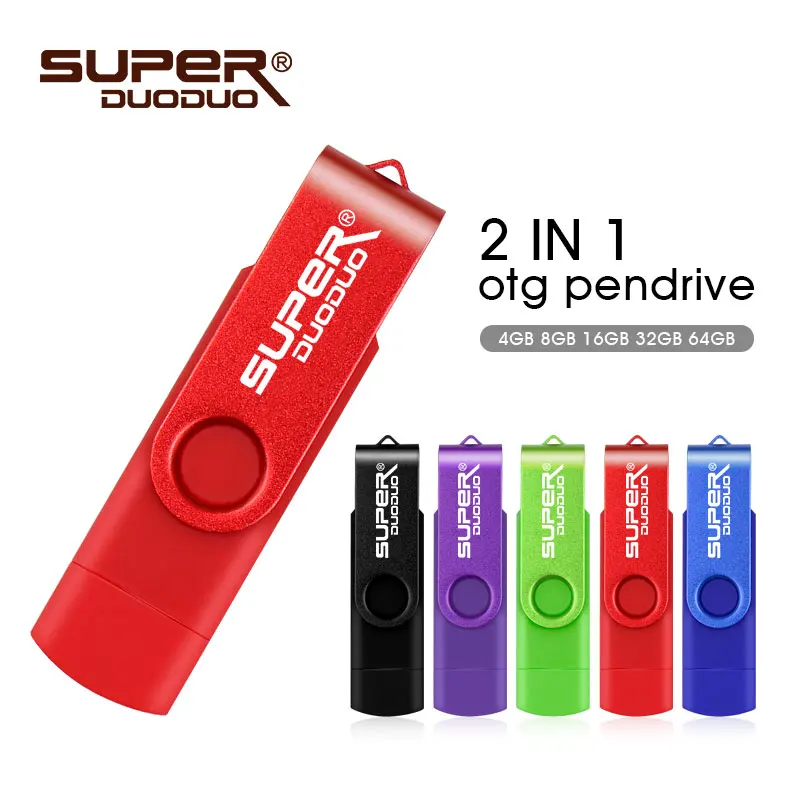 Флеш-накопитель для смартфона OTG USB Flash Drive cle usb 2,0 stick 64G otg ручка-накопитель 4g 8g 16g 32g 128G устройство для хранения