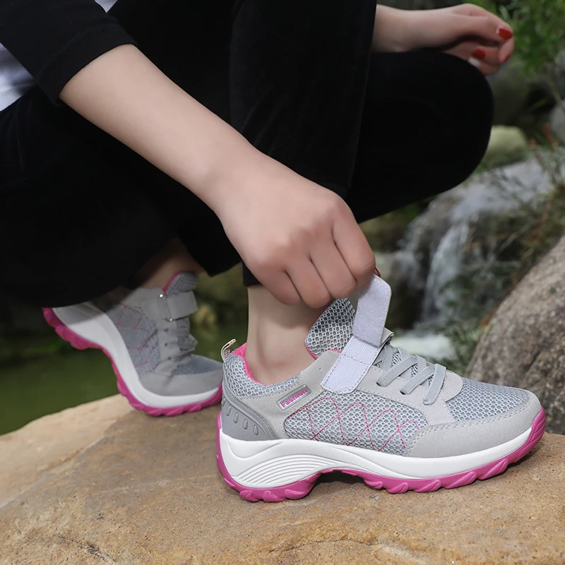 Golden Sapling Plus Size Sneakers Women Breathable Air Mesh Trainer Running Shoes Fitness GYM Lightweight Women's Sports Sneaker