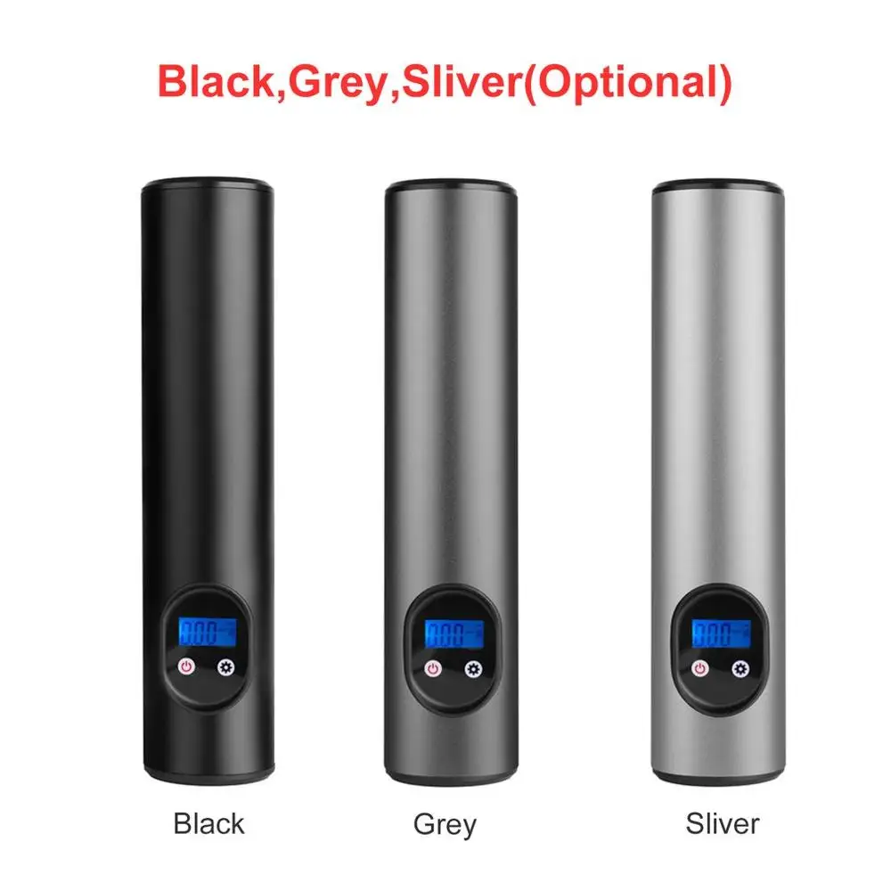 12V Portable Car Air Pumps Electric Tire Inflator Car Bike Bicycle Pump Auto Car Wireless Inflatable Pump with Battery