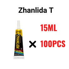 

100PCS Pack Zhanlida T Hard 15ML Settings Contact Adhesive Universal Repair Glue With Precision Applicator Tip