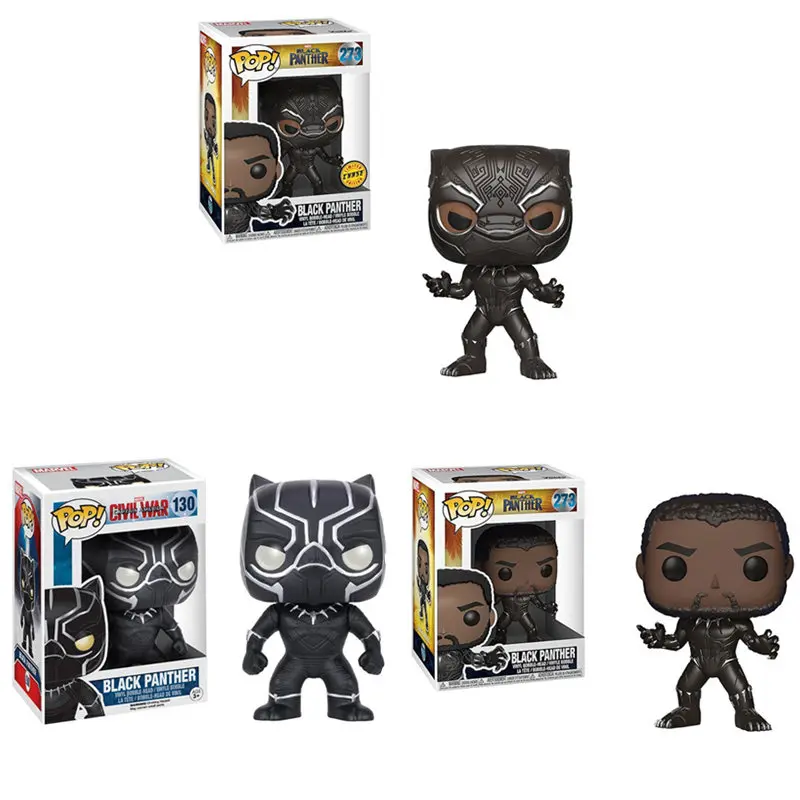 FUNKO POP аниме Marvel Черная пантера виниловые экшн Коллекционные Фигурки Игрушки Подарки Для Детский Рождественский подарок
