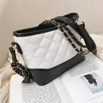 

Diamond Tote Bag Casual Pu Leather women Messenger bag crossbody bags for women Zipper clutch bag