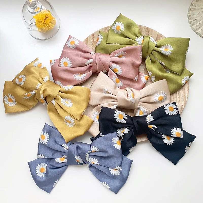 

New double Big Bow Spring Clip Lady Hair Clip Sweet Japanese Style For Girl Women Hairgrips Holiday Gift Headwear Accessories