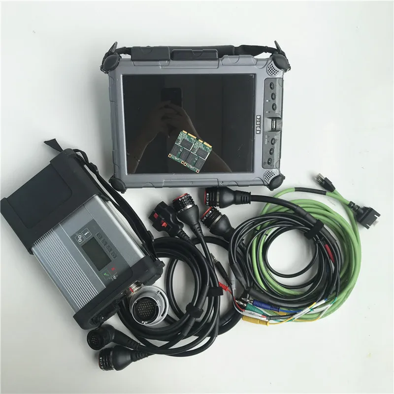 Mb диагностический интерфейс мультиплексор и кабели с IX104 ноутбук SSD супер новейшее программное обеспечение Полный набор 12 в 24 В готов к работе