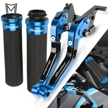 

For Honda VT1100 VT 1100 1995-2007 2006 2005 2004 2003 2002 Motorcycle Accessories CNC Brake Clutch Levers Handlebar Hand Grips