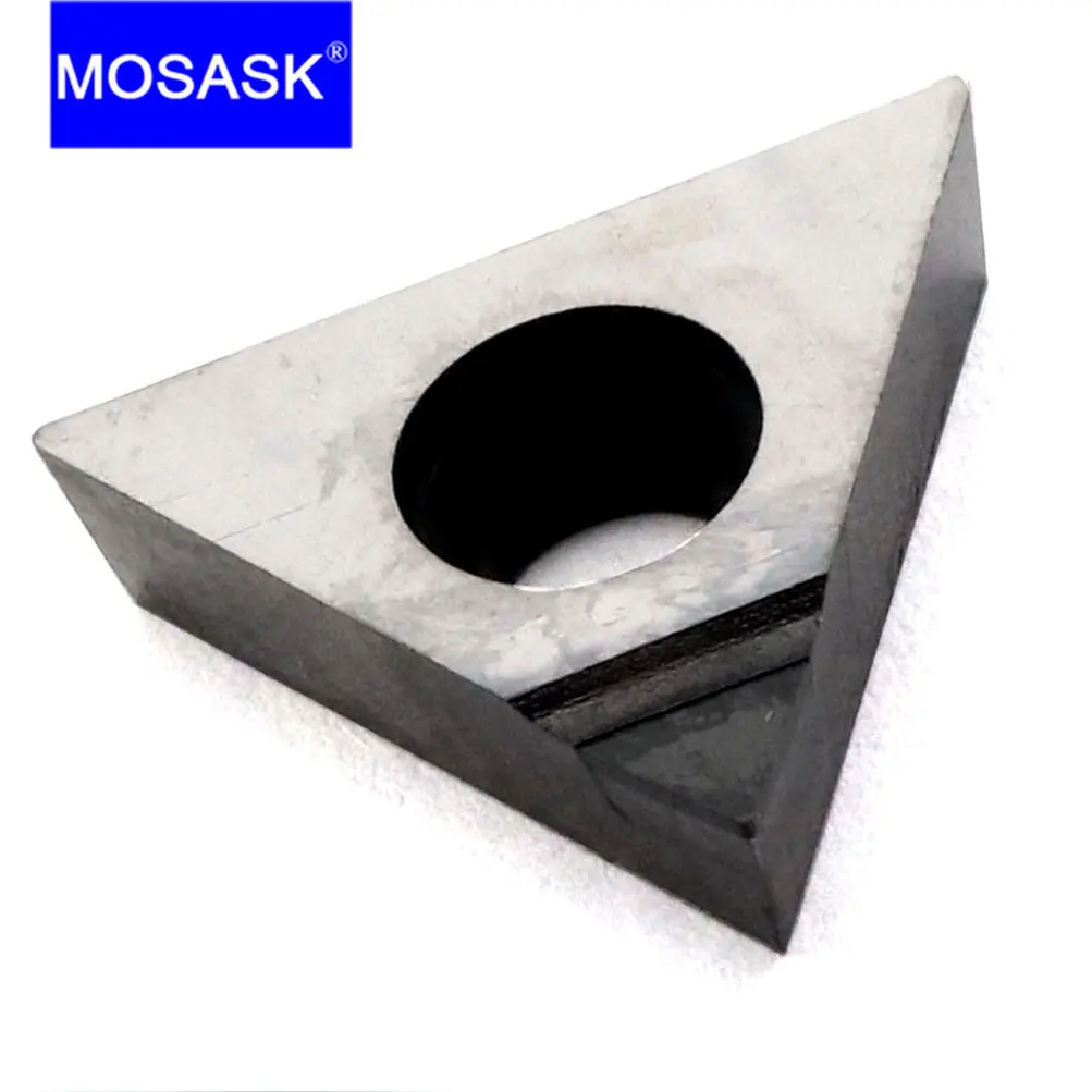 MOSASK 1pcs TCGT PCD1 Copper And Aluminum Finish Machining Tungsten Cemented Carbide Inserts