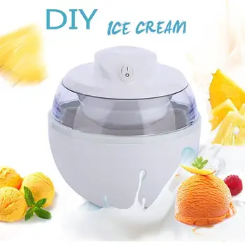 

600ML 220V Home Automatic DIY Ice Cream Machine Dessert Maker Kitchen Tool Mini Portable soft Fruit Ice Cream Machine 2020 New