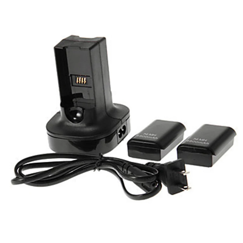 For Xbox 360 Controller Wireless Dual Charger Dock Station ...