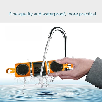 

Waterproof Motorcycle Audio Radio Sound System Stereo Speakers BT MP3 FM Striped /USB/AUX Multifunctional Music Player