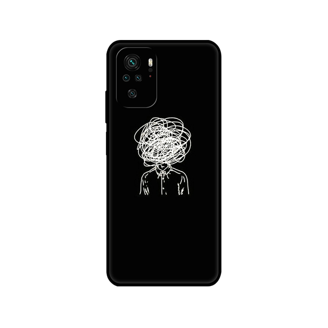 Xiaomi Redmi Note 10 Case 4G 5G Back cover For Redmi Note 10 Pro Phone Cover on Redmi Note 10S bumper silicon black tpu case