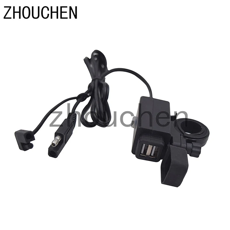 Dual USB Port DC 10V-24V Waterproof Motorcycle Handlebar Charger 5V 3.1A Adapter Power Supply Socket For Mobilephone/GPS/Ipad | Автомобили