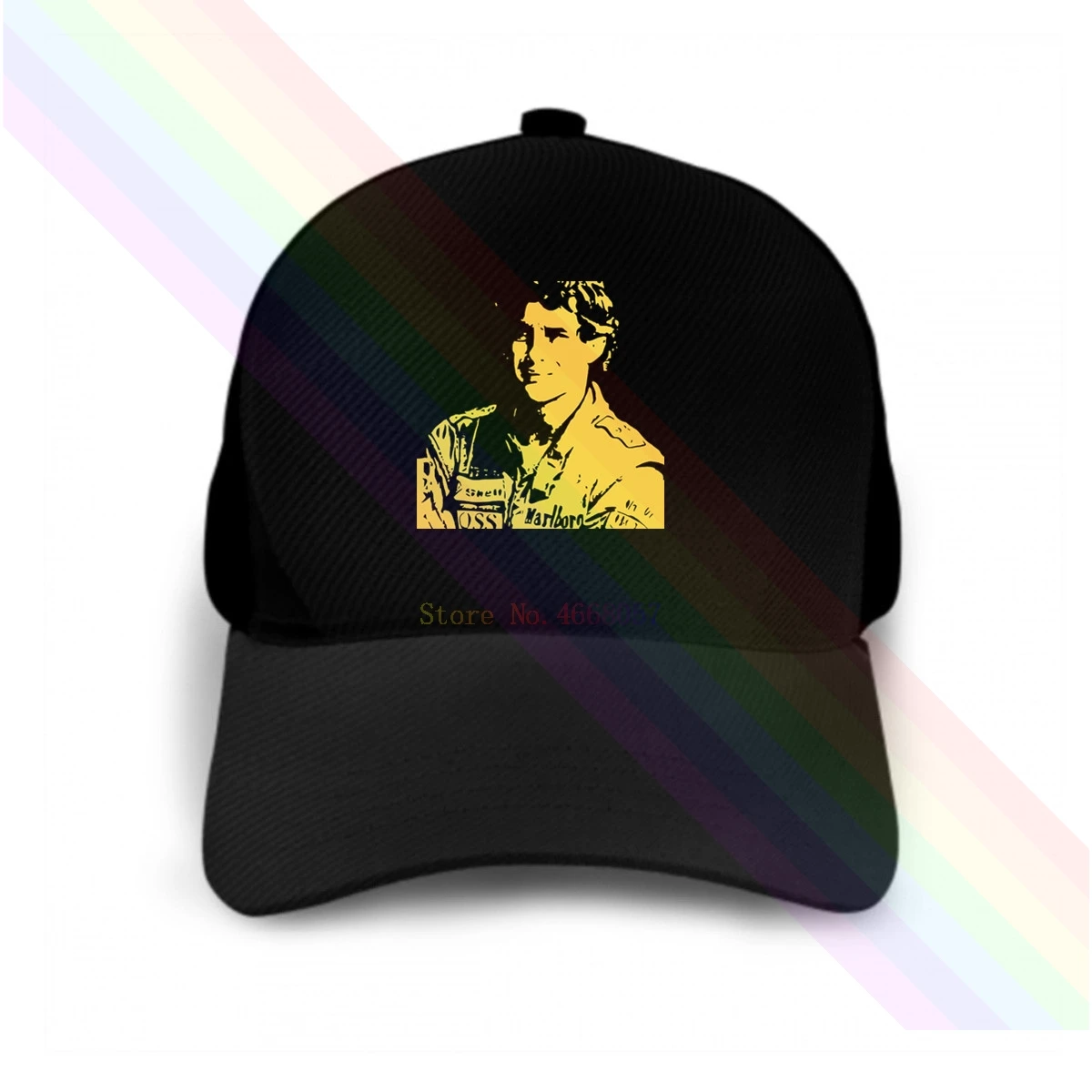Portrait Ayrton Senna Legend Logo Classic Black 2020 Newest Popular Baseball Cap Hats Unisex | Аксессуары для одежды