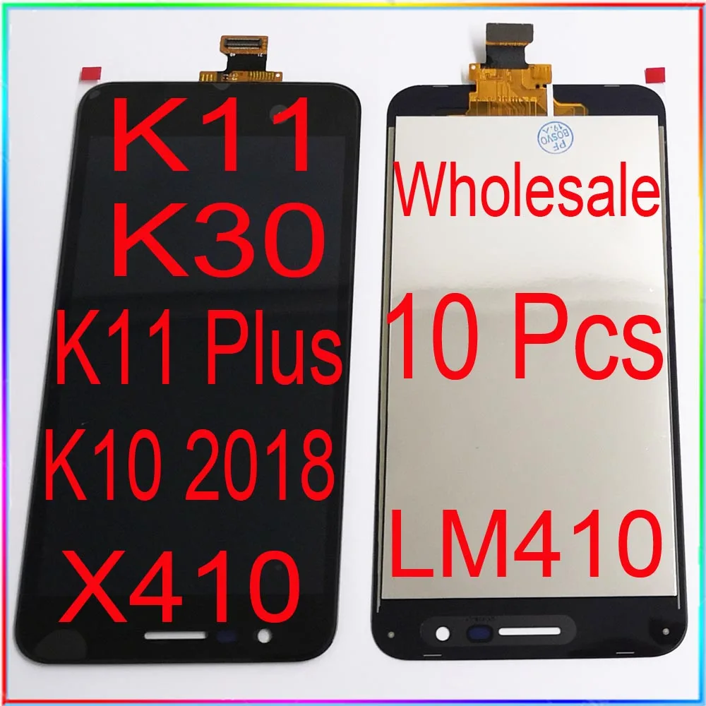 Оптовая продажа 10 шт./лот для LG K11 K30 X410 LM410 ЖК-дисплей с сенсорным дигитайзером в