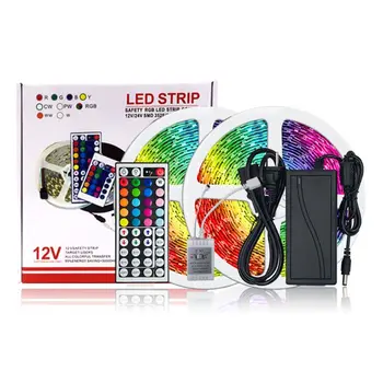 

LED Strip Light Color Changing RGB 5050 SMD 300 LED with IR Remote and 12V Power G8TB