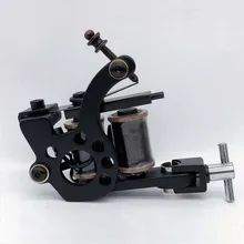 New Precise Cast-iron  Coils Tattoo Machine 10 Warp Coils Handmade Tattoo Guns Machine For Liner Shader Free Shipping TM-1223