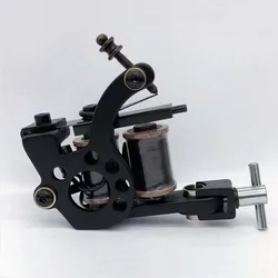 New Precise Cast-iron  Coils Tattoo Machine 10 Warp Coils Handmade Tattoo Guns Machine For Liner Shader Free Shipping TM-1223