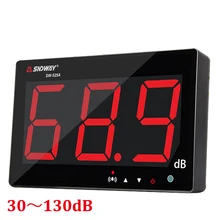 Цифровой измеритель уровня звука 30~ 130 дБ большой экран дисплей Ресторан Бар Крытый/офис/домашний настенный тип шум метр децибел