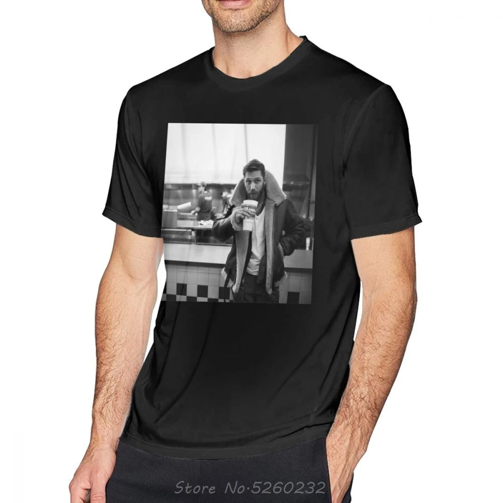 

Tom Hardy T Shirt Tom Hardy T-Shirt Short Sleeves Awesome Tee Shirt Basic Mens Oversized Cotton Print Tshirt Streetwear