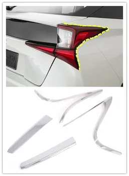 

Fit for Facelift Toyota Prius XW50 2019 2020 Car Styling ABS Chrome Rear Tail Light Lamp Cover Trim 6pcs Auto Accessories