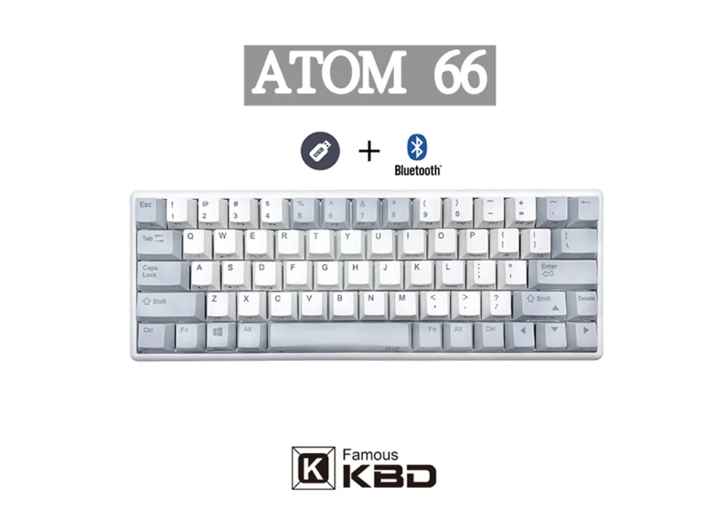 Niz клавиатура Atom66 емкостный Bluetooth двойной режим полный Программируемый и