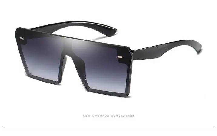 C01 Retro-super-large frame square sunglasses for men and women with European and American fashion rice nail Sunglasses 54157 - Цвет линз: C01