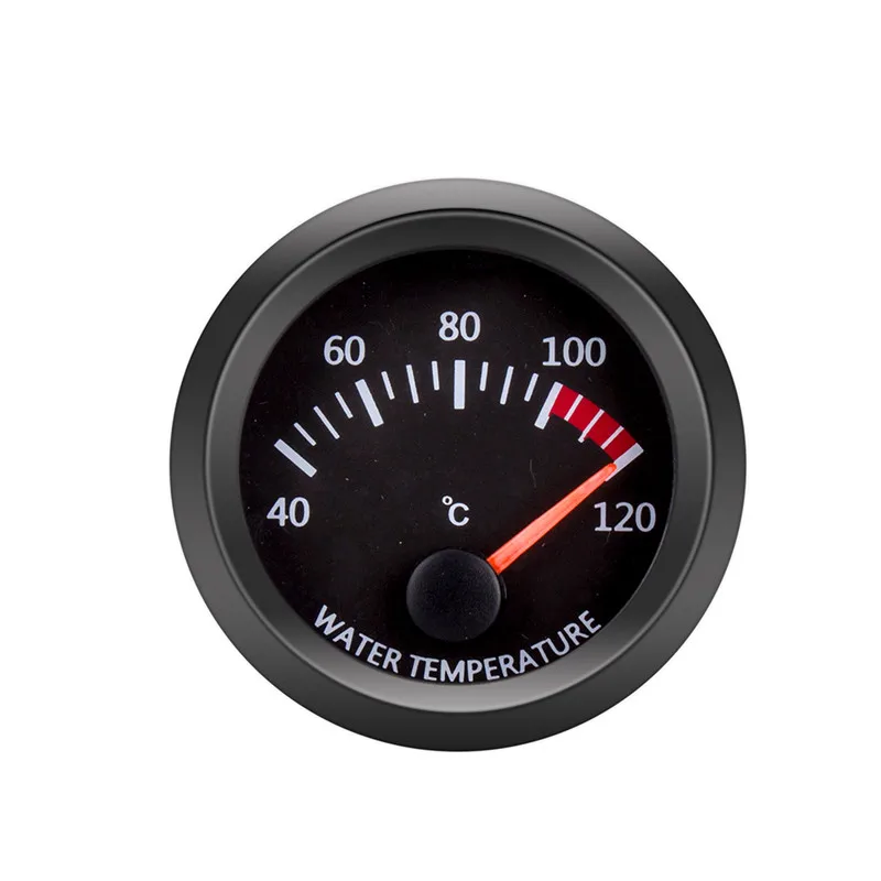 

Auto 2" 52mm Water Temp Oil Temp Gauge Water Black Shell 12V Universal Temperature Meter With Sensor Automobile Meter Gauge