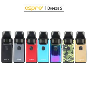Aspire Breeze 2 AIO Vape Kit 3ml/2ml Tank Atomizer Built-in 1000mAh Battery Electronic Cigarette vaporizador Vaper VS ijust s original eleaf istick 40w vape kit 2600mah ijust 2 mini tank atomizer 2ml