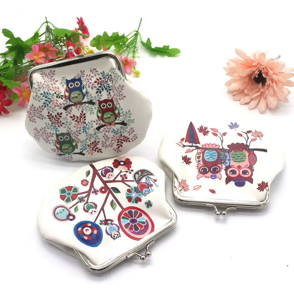 

Women Owl Printing Coin Purses Girl Hasp Zero Wallet Ladies Clutch Change Purse Female Mini Money Bag PU Leather Handbag #N