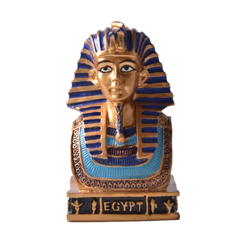 Abstract Egyptian Pharaoh Sculpture &amp Statue For Home Decoration Accessories Handmade Resin Figurines Crafts Desk Decor Ornament | Дом и
