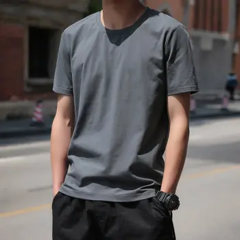 

New summer short-sleeved t-shirt men's trendy men's clothing on the wild 7963