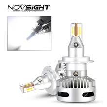 NOVSIGHT автомобиля проектор головной светильник H7 Led H7 H11 9005/9006 9012 D5 D2/D4 D1/D3/D8 90W 12000LM 6500 к авто противотуманных фар с возможностью креативного Светильник лампы