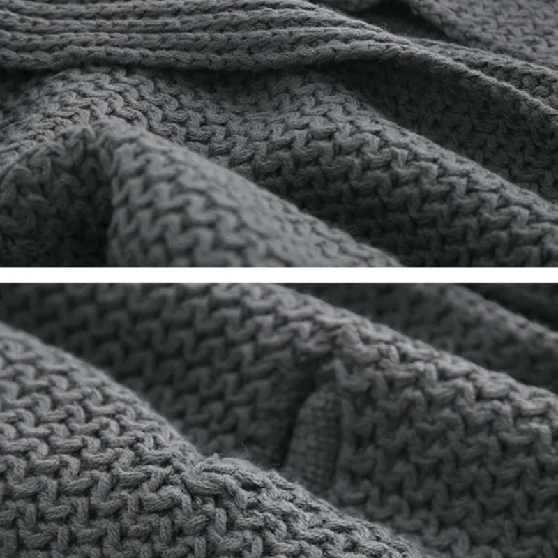 hat Retro Hooded Oversized Knit Women Tops Sweater Cardigans Autumn Winter Sweaters Cardigan Knitted Loose Long Coat LB005