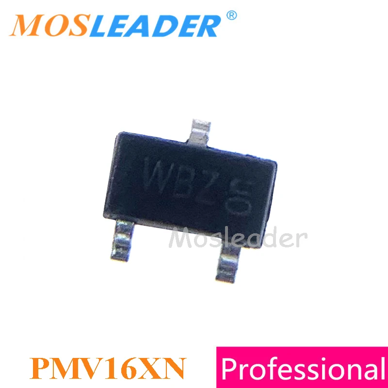 Mosleader PMV16XN SOT23 3000 шт PMV16 N Channel 20V 3A 8.6A Сделано в Китае высокое качество|Запасные