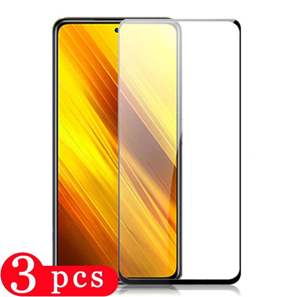 3 шт. 9D полное покрытие защитный для xiaomi Pocophone F1 Poco M2 X2 F2 pro X3 C3 mi play Закаленное