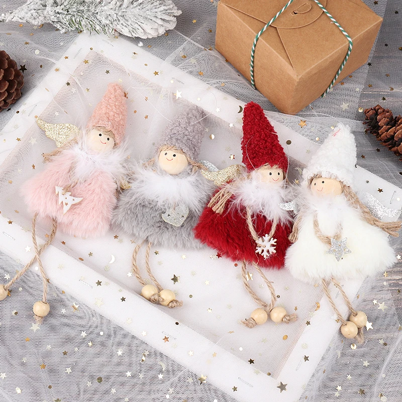 1PCS Angel Dolls Xmas Tree Ornament  Christmas Gift Deco Navidad Merry Christmas Decoration For Home Happy New Year