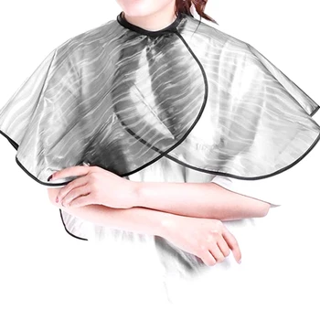 

Makeup Salon Home Hair Cutting Cape Coloring Hairdressing Apron Perming Short Translucent Waterproof Barber Styling Accessories