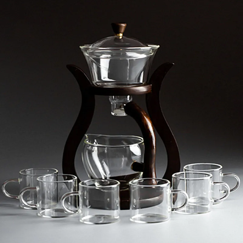 YoeEoay Kungfu Teeset Glas - Magnet Teekanne 250ml | Hitzebeständig Borosilikat