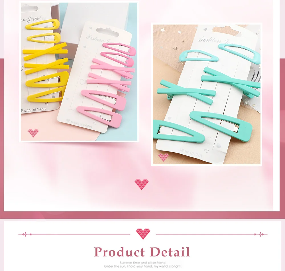 6Pcs Solide Farben Haarnadeln Für Kinder Mädchen Grund Einfache BB Clips Bunte Nette Haar Clip Barrettes Headwear Haar Zubehör – Detail 11