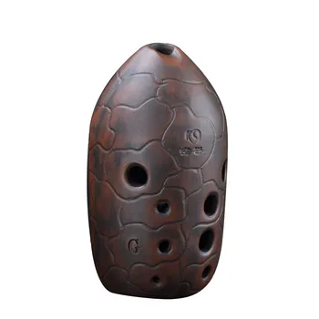 

Chinese ancient times style Ocarina musical instrument professional 10-hole double-layered clay Xun