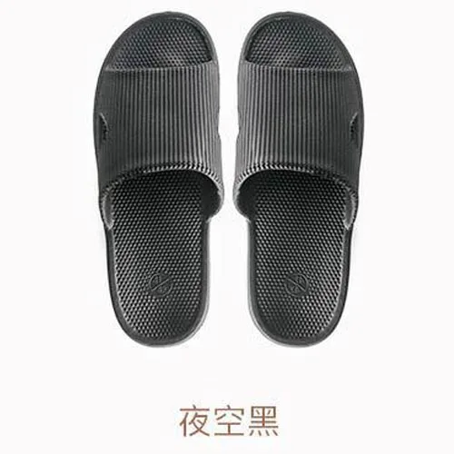Black 280mm Тапочки Xiaomi mijia мягкие женские, мужские, детские сандалии Нескользящие домашние тапочки для душа детские повседневные тапочки умный дом - Цвет: Black 280mm