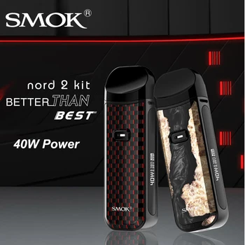 

In Stock SMOK Nord 2 KIT 40W Pod Vape 4.5ml Capacity 1500mAh NORD RPM Mesh Coil Electronic Cigarette Vaporizer VS RPM40 RPM80