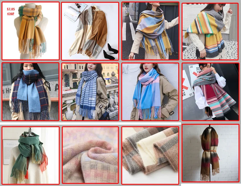 Элегантный клетчатый шарф для женщин, зимнее плотное теплое пончо, дамские шарфы, шаль, Женский Палантин из пашмины