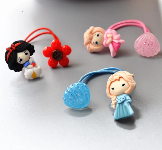 Детские резинки для волос с милым лебедем из мультфильма эластичная резинка