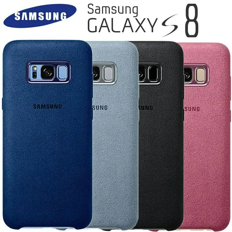 

New Original For Samsung Galaxy S8 / S8 Plus Suede Leather Case Anti-fingerprint Protective Cover for Samsung S8 Luxury