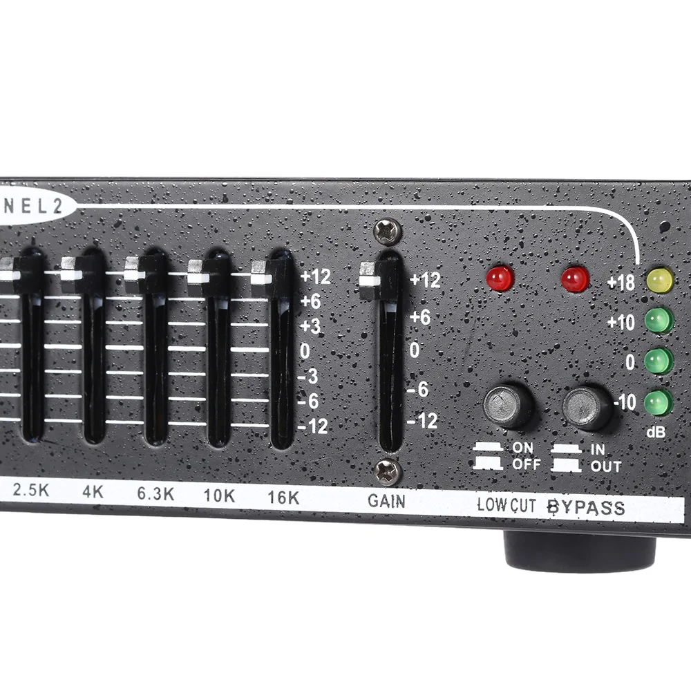 EQ-215 двухканальный 15-полосным эквалайзером 1U Держателя Шкафа